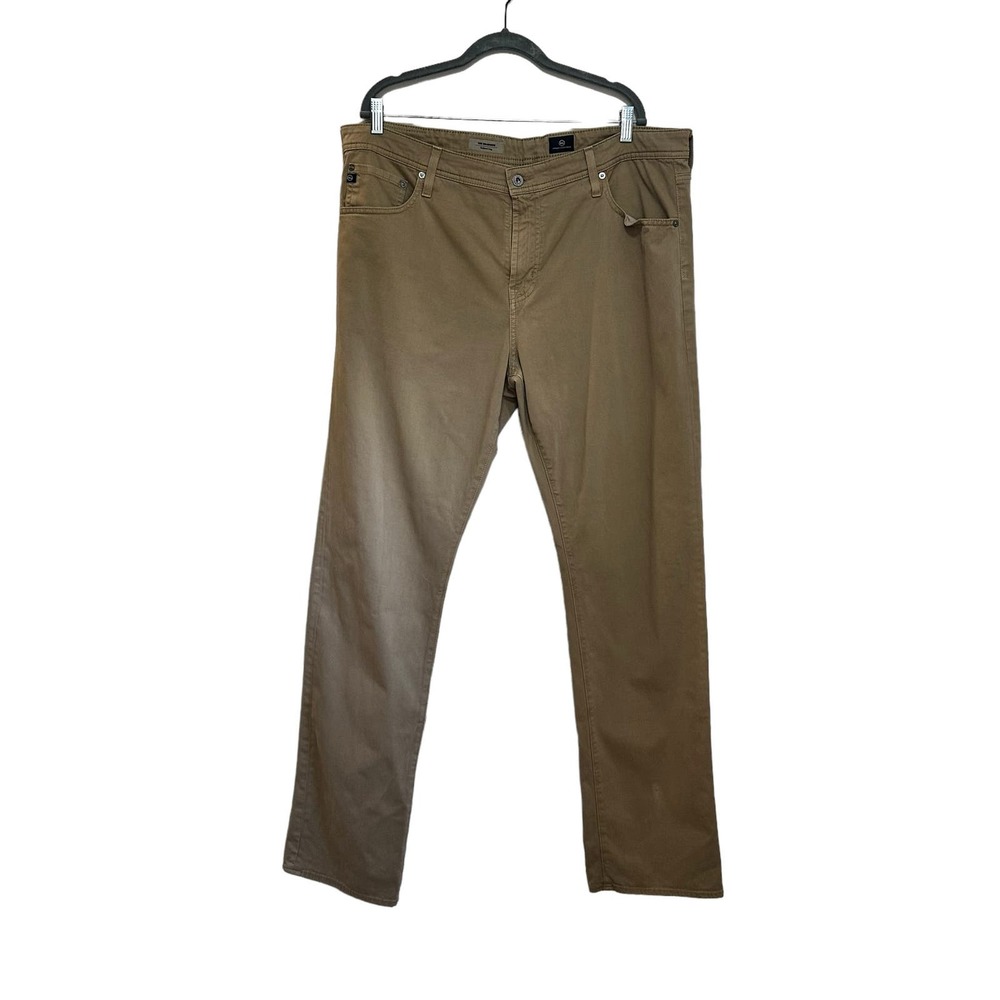 AG Adriano Goldschmied The Graduate SUD Tan Chino Soft Jeans sz 40x34 EUC